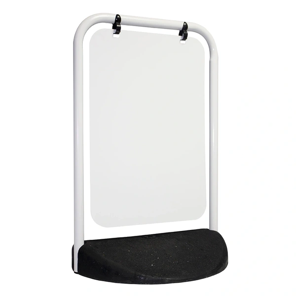  Eco Swinger White Frame Aluminium Panel Plain