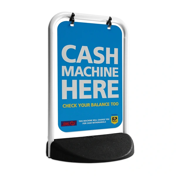  Eco Swinger White Frame Aluminium Panel Cash Machine