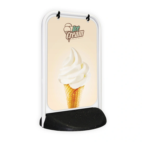  Swinger 2 White Frame Aluminium Panel Ice Cream